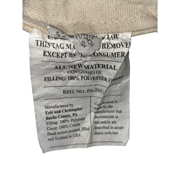 Eric & Christopher Screen Printed Bunny Pillow 11.5” X 13” - Picture 7 of 7